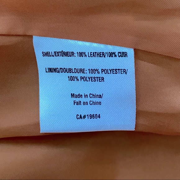 URBAN BEHAVIOR Beige Leather Moto Jacket - Picture 7 of 7